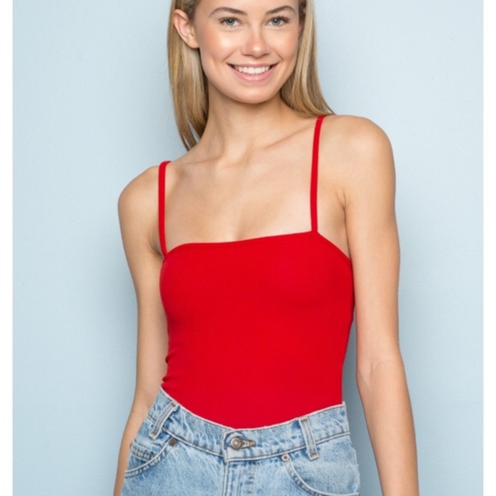 Brandy Melville red bodysuit